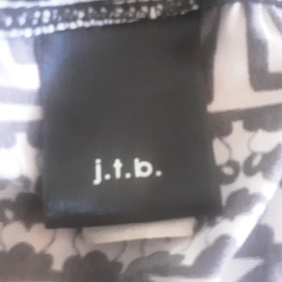 J.T.B. Beaded Criss Cross Back Tank Top Sz L - Picture 6 of 7